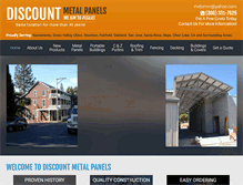 Tablet Screenshot of discountmetalpanels.com